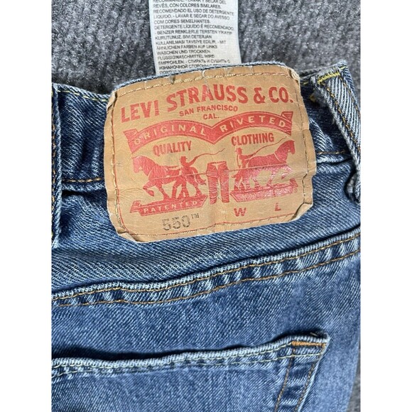 Levi's 550 Jeans Mens 44x30 Blue Loose Fit Straight Relaxed 90s Denim - Picture 6 of 12